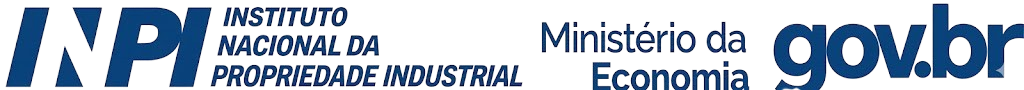 Logo Instituto Nacional da Propriedade Industrial (INPI) e Gov.br